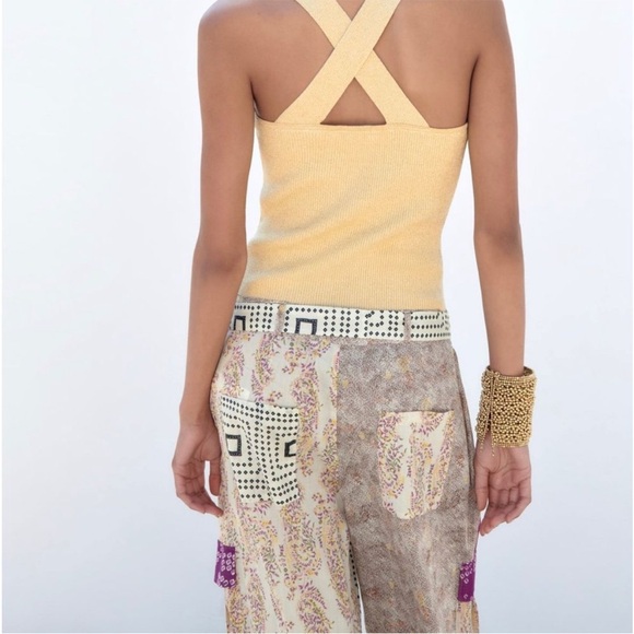 Patchwork Patterned Women's Pants - Picture 3 of 7